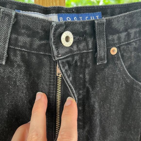 Express Bleus Women's Vintage 90's Era Black Bootcut Jeans Size 5/6 27" Waist - Picture 6 of 10